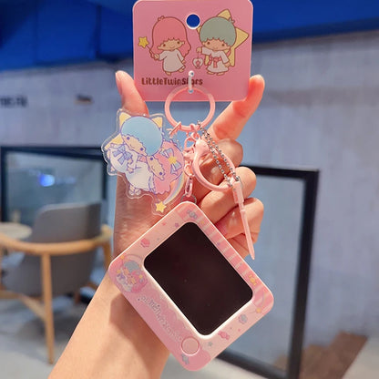 Genuine Sanrio Hello Kitty Kuromi Melody Pachacoo Cinnamoroll Hangyodon Gudetama Writ Boar Graffiti Toy Keychain Birthday Gift