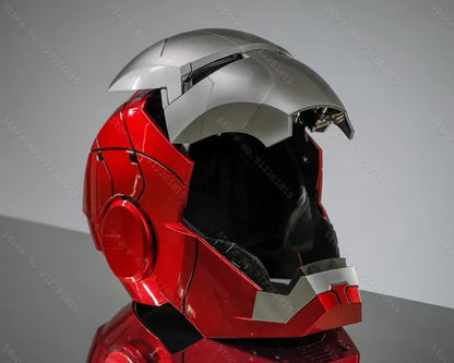 NEW Iron Man Helmet Mk5 Electric Voice Activated Control Wearable Mask 1:1 Automatic Opening Closing Model Figure Adult Toy Gift