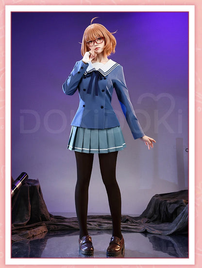 IN STOCK Kuriyama Mirai Cosplay Costume Anime Kyoukai no Kanata DokiDoki-SR Women Cute Uniform Dress Mirai Cosplay