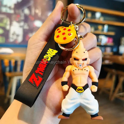 New Anime Dragon Ball Key Chain Z Super Saiyan Son Goku Bulma Broly Piccolo Majin Buu Series Bag Pendant Keyring Kids Toys Gifts