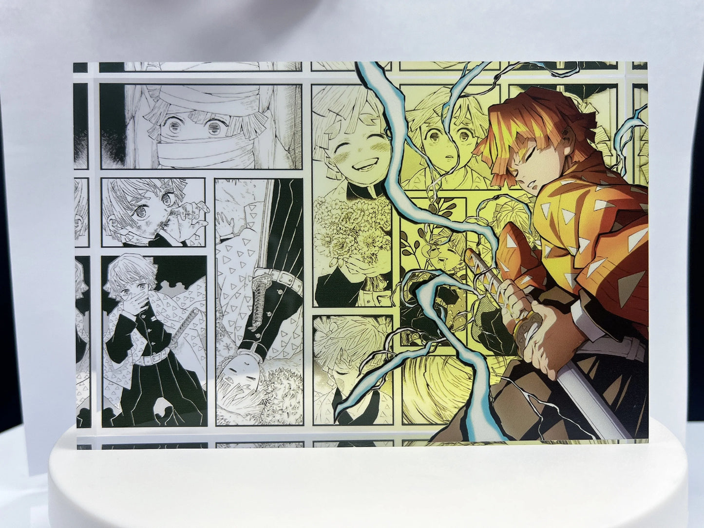 New Demon Slayer Creative High-value Bar Chi Tokitou Muichirou Acrylic Brick Computer Desktop Ornaments Anime Peripheral Gifts