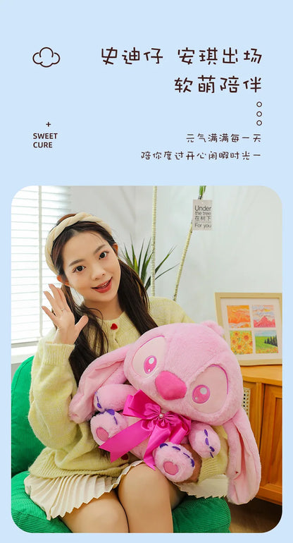 20/30/40CM Big Size Stitch Disney Anime Plush Stuffed Doll Kawaii Room Decor Plush Pillow Children's Holiday Gifts