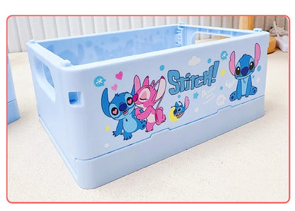 New Stitch Folding Storage Box Interstellar Baby Stitch Stacking Music Desktop Stationery Storage Rack