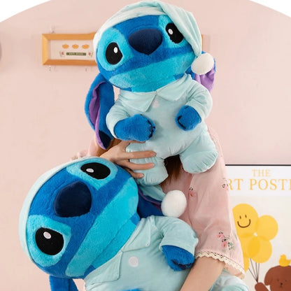 33/90cm Lilo and Stitch Plush Toy Disney Cartoon Anime Stuffed Kawaii Pajamas Pillow Stich Doll Plushie Kids Birthday Xmas Gifts