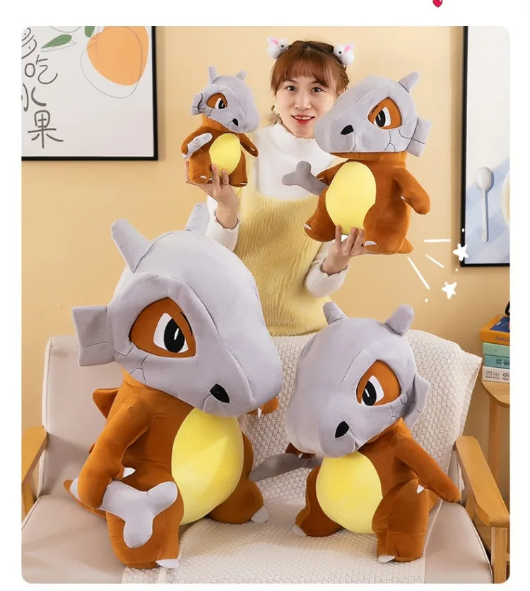 80cm Super Big Size Pokemon Cubone Anime Plush Stuffed Doll Plush Animal Comfortable Soft Doll Children Birthday Gift Anime Toy