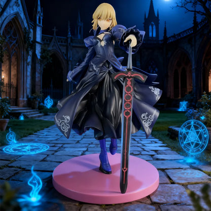 25cm Fate/Stay Night Saber Alter - Pvc Anime Figurine Formal Dress Version Swapable Stylish Room Decoration Desk Ornament Gift
