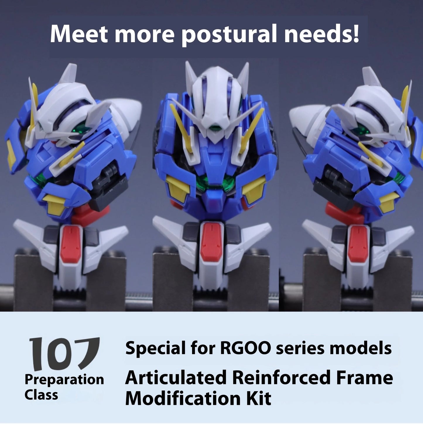 In Stock 107 Model Kits Reinforced Movable Frame Modified Parts For RG00 All Series Mobile Suit Model Details Replacement Parts