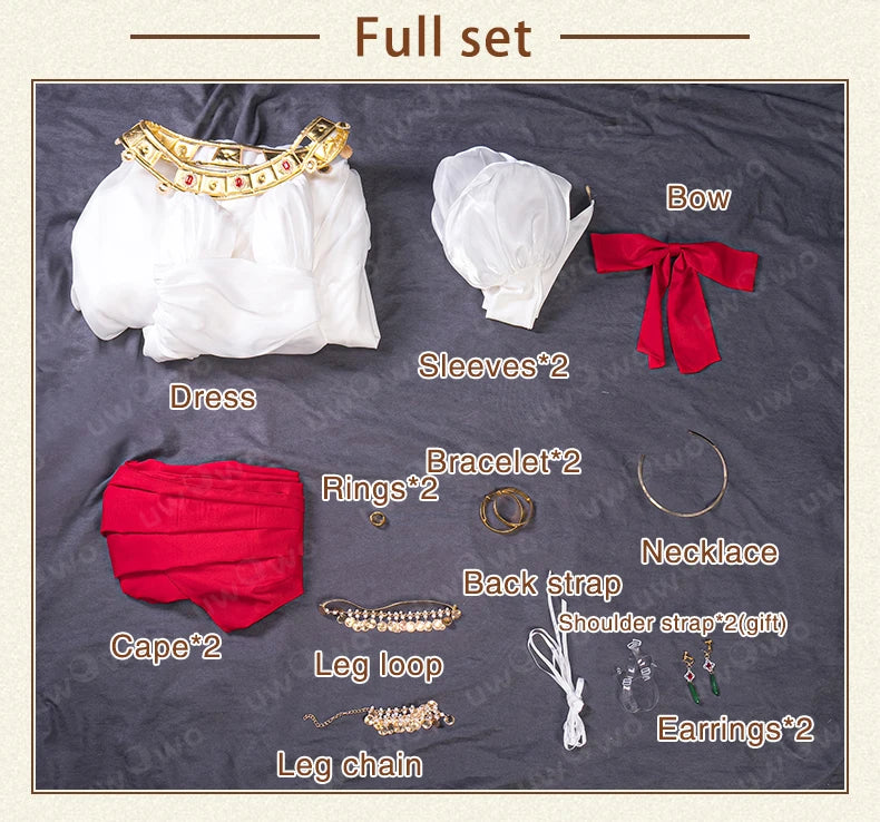 IN STOCK UWOWO Neroo Cosplay Game Fatee/Grandd Order Neroo Claudius/Red Saberr Heroic Spirit Formal Dress Gown Cosplay Costume