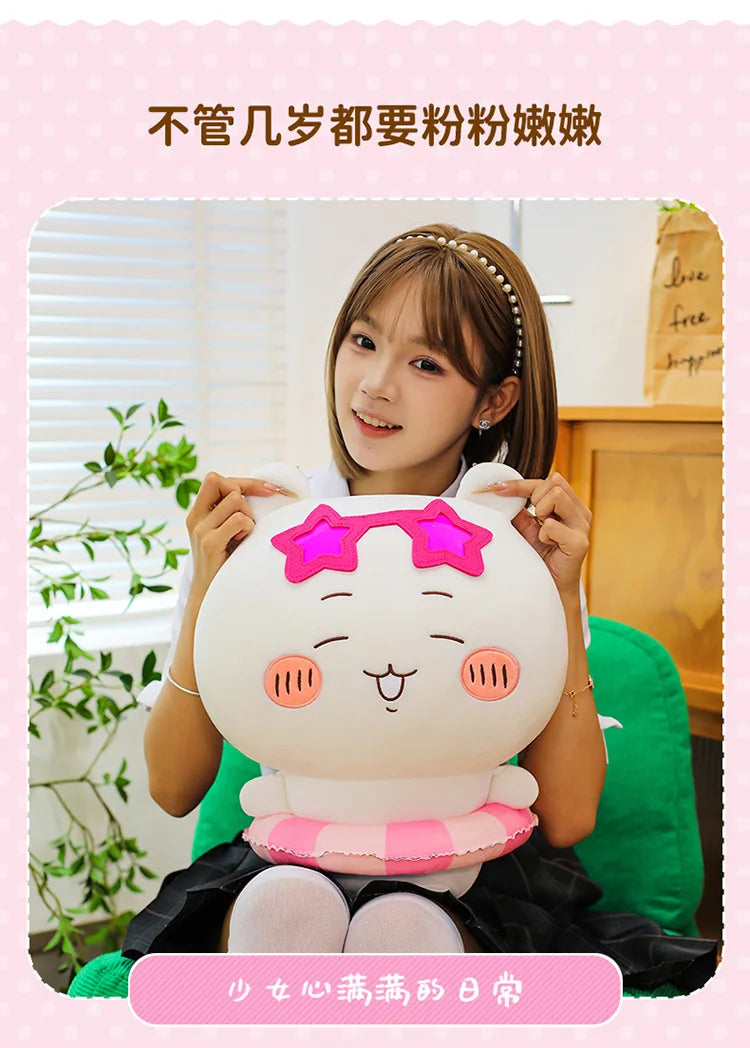25/35/45cm Big Size Chiikawa Cartoon Anime Plush Stuffed Doll Hachiware Room Decoration Plushies Pillow Ornaments Holiday Gift