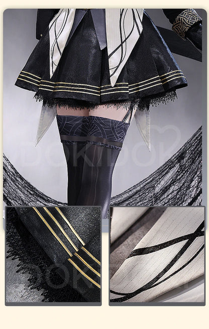 IN STOCK Arturia Virtuosa Cosplay Costume Game Arknights Cosplay DokiDoki-SR Virtuosa Cosplay Arturia Giallo Women Costume