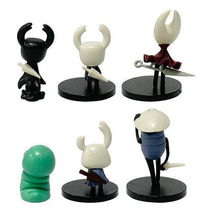 6Pcs/Set Game Hollow Knight: Silksong Figure Kawaii Q Version Little Knight Anime Figure Wasp Girl Figurine PVC Collection Toys
