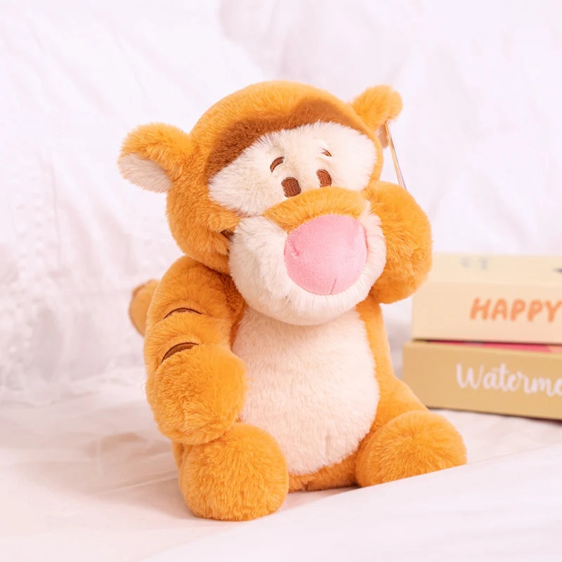 Disney Original Lovely Tigger Eeyore Plush Toy With Magnet Stuffed Shy Pooh Bear Piglet Doll Soft Anime Plushies Birthday Gifts