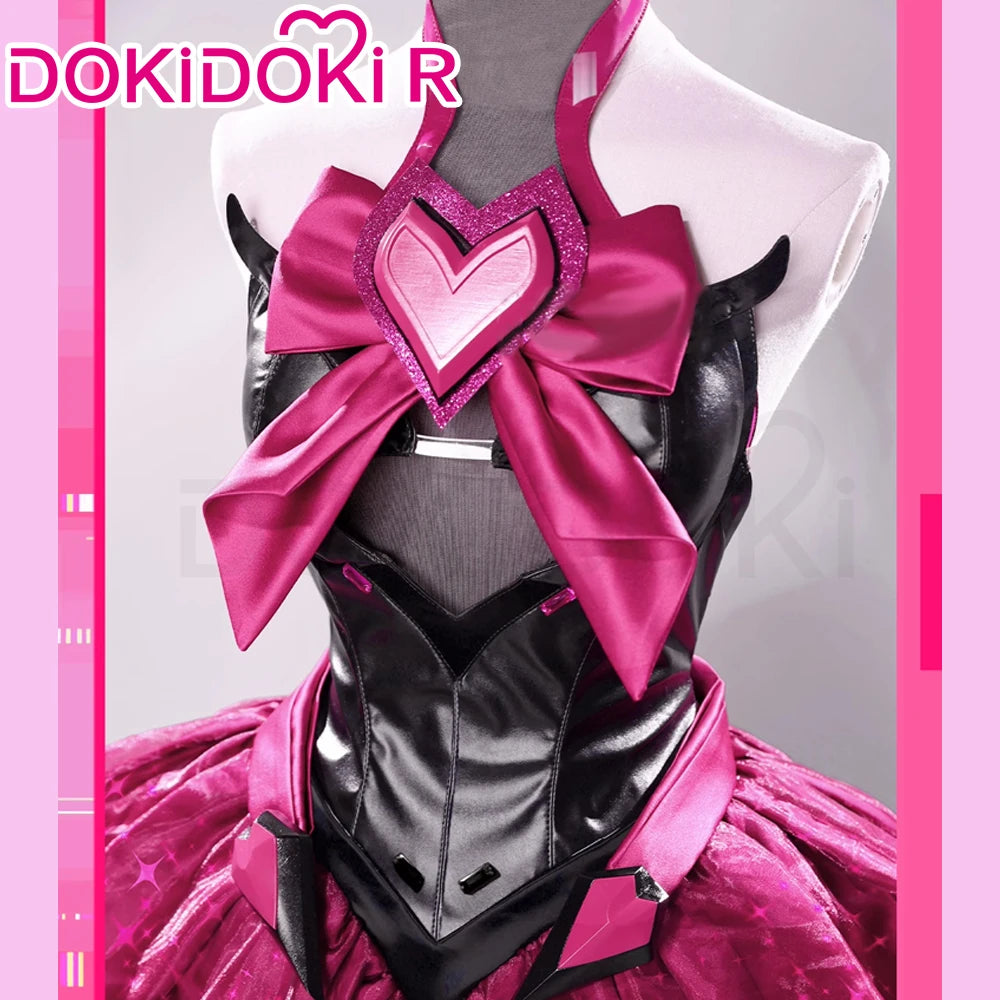 Dva Cosplay Costume Game DokiDoki-R Women Pink Dress Sexy Dva Costume Halloween Cosplay