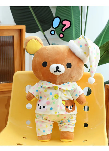 35/45/75cm Big Size Rilakkuma Kawaii Anime Plush Stuffed Doll Room Decorated Plushies Pajamas Bear Pillow Ornaments Holiday Gift