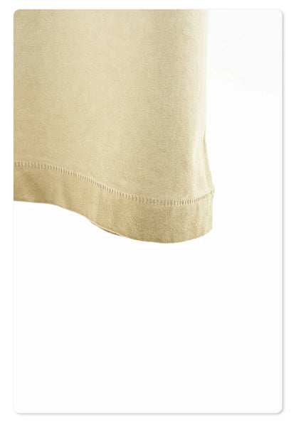 ZODF 2025 Summer Washed 275gsm Solid Cotton T-shirt For Men Unisex Oversized Short Sleeve T Shits Brand Tops HY0981