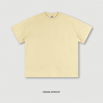 ZODF 2024 Heavy-Weight 345gsm Basic Solid T-Shirts For Men Unisex Women Summer Loose 100% Cotton T Shirt Brand Clothes HY0771