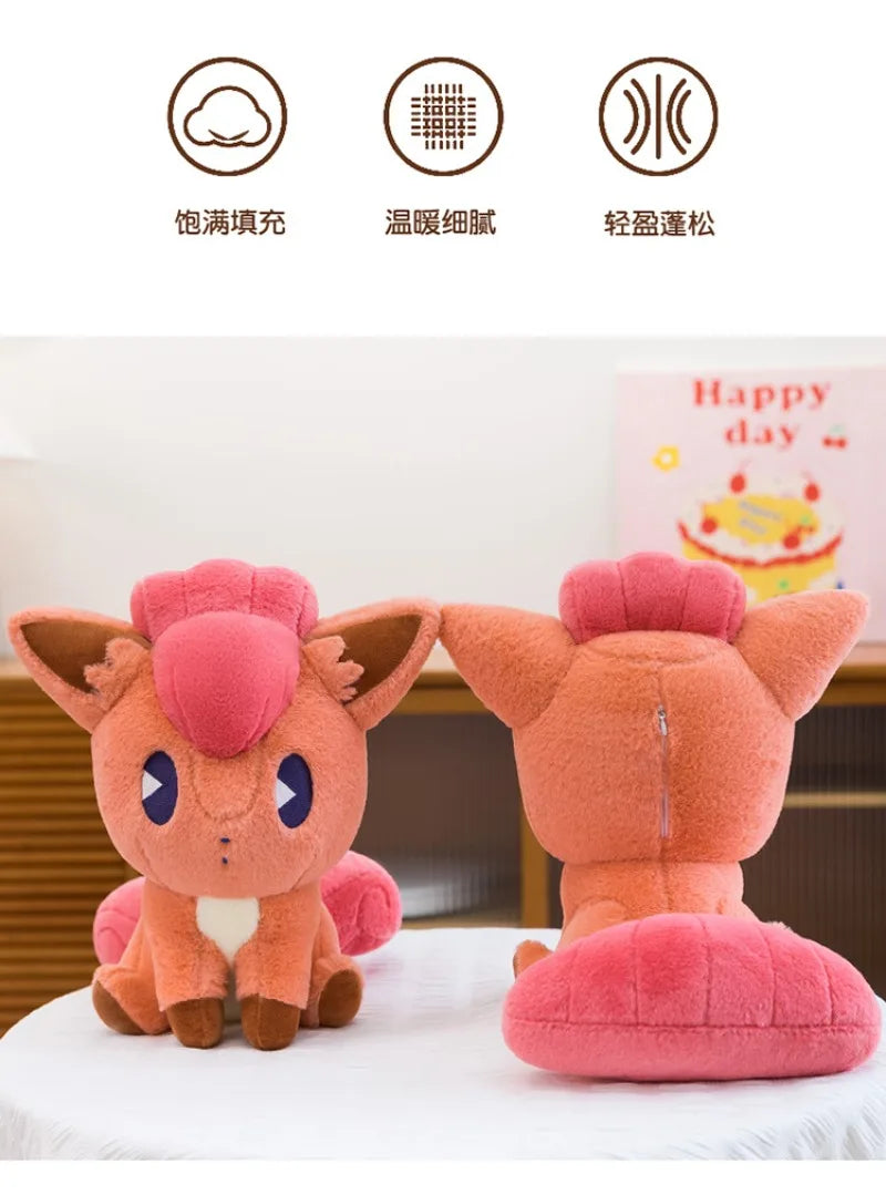 35/45/65CM Big Size Pokemon Vulpix Plushies Cartoon Anime Peluche Stuffed Animal Comfortable Soft Doll Kawaii Ornament Gifts