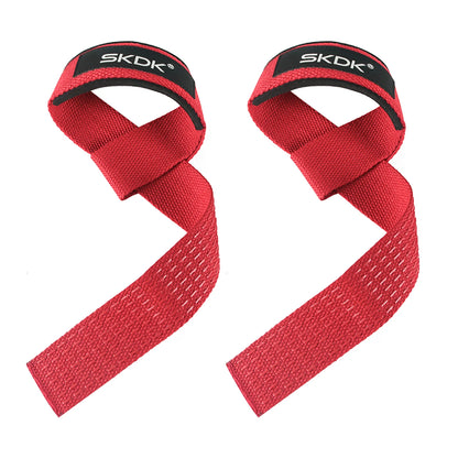 The Codex Weightlifting Gym Anti-Slip Wrist Straps 2pc/3pair/4pc Sport Safety Support Crossfit Hand Grips Fitness - Red