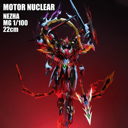 In Stock Motor Nuclear Model NEZHA MG 1/100 MNP-XH04 Ne Zha Assembly Model Kit Action Figures Alloy Skeleton Plastic Model Toys