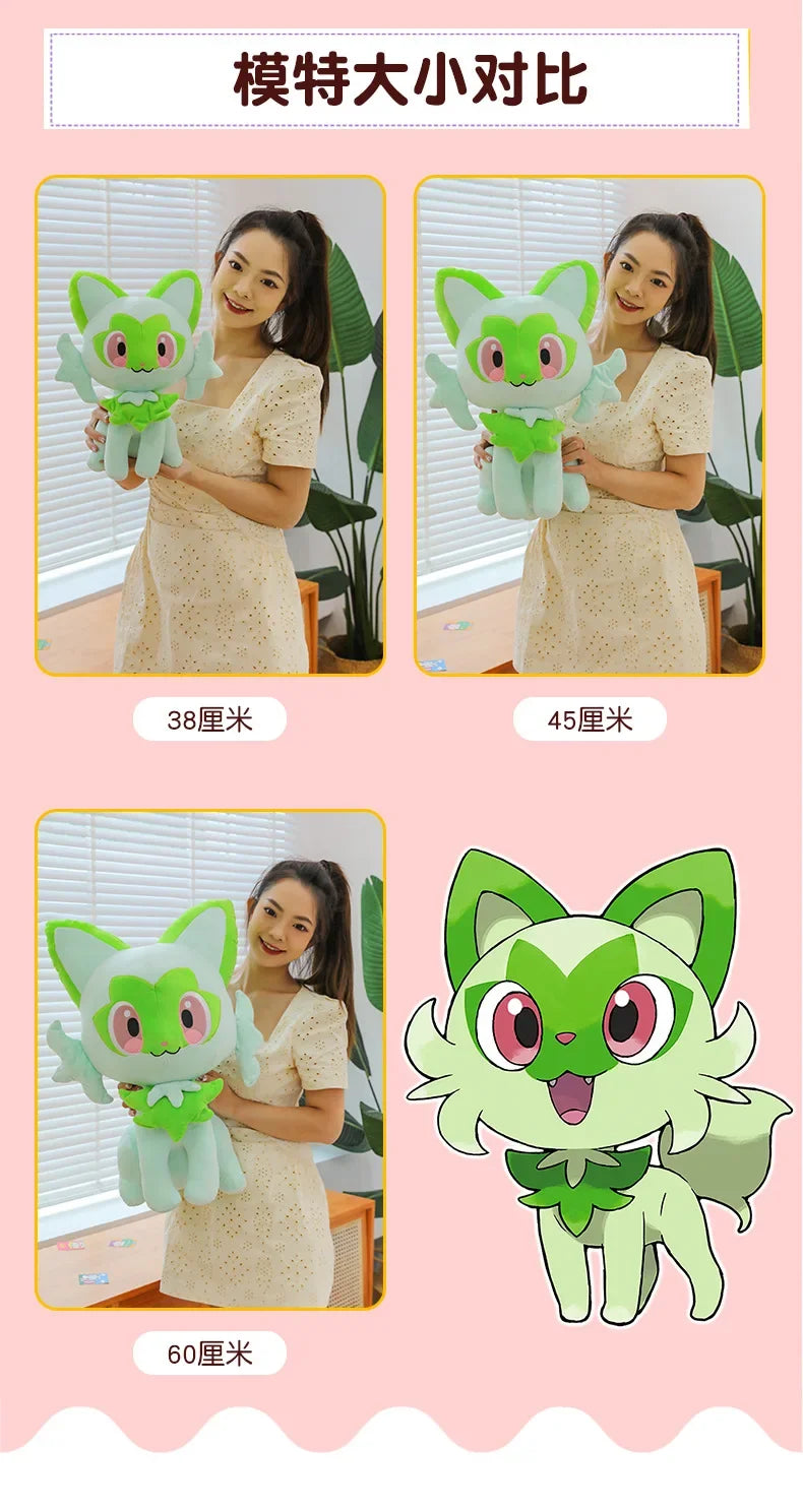 Pokemon Plushie Toys Sprigatito Quaxly Fuecoco Pokémon Scarlet and Violet Anime Plush Stuffed Dolls Christmas Gift for Childrens