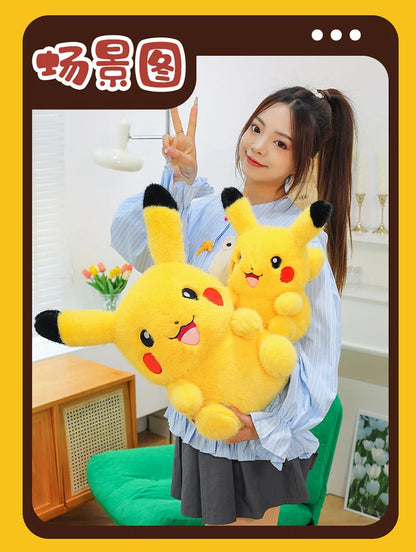 35/80cm Pokemon Plush Doll Pikachu Huge Rabbit Plush Pokémon Plushie  Anime Stuffed Toys Pikachued Soft Pillow Gift for Children