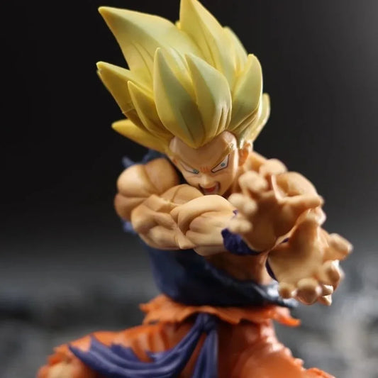Dragon Ball Z Son Goku Anime Figure Battle Damage Shockwave Manga Statue Pvc Action Figurine Collectible Model Doll Toys Gift