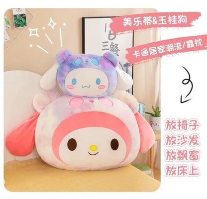 New Sanrio Plush Kuromi Plush Toys Kawaii Cute Cartoon Plush Toys Lovely Anime Pillow Stuffed Doll Kids Girl Toy Birthday Gift