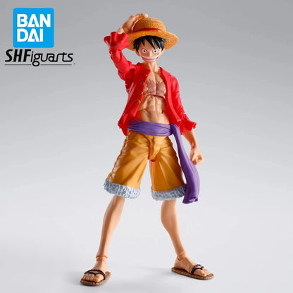 Bandai In Stock Original Shfiguarts Anime One Piece The Raid On Onigashima Monkey D Luffy Figure Model Boxed Toys Gift Genuine