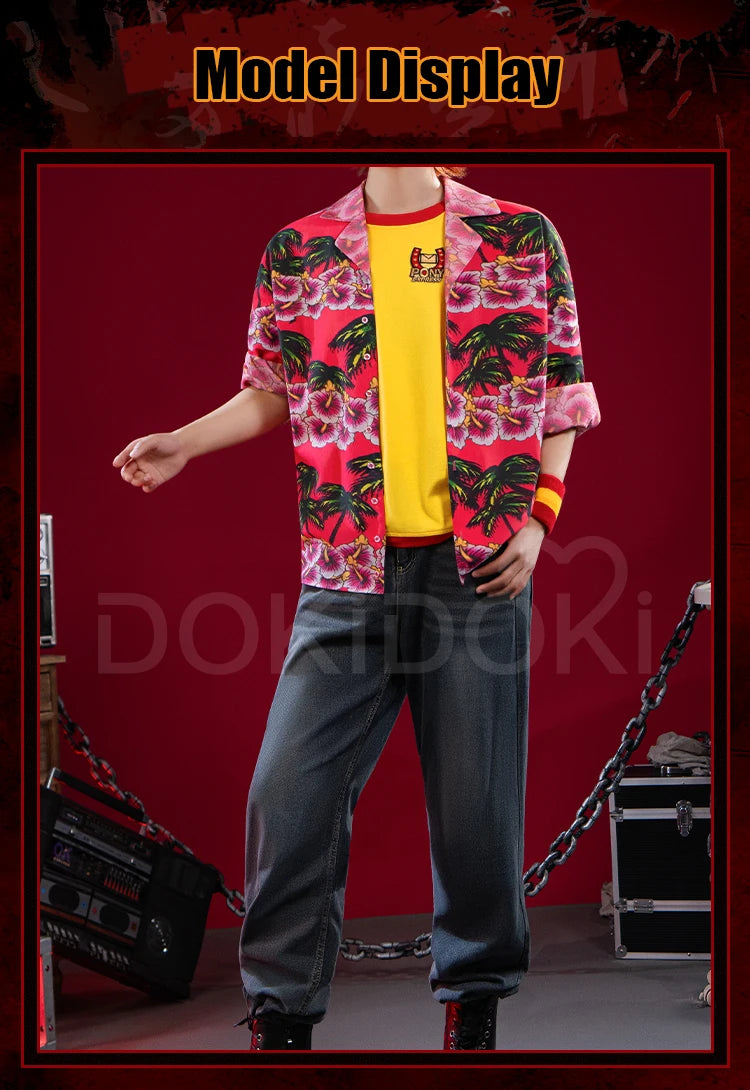 IN STOCK Anya Curly Daisuke Cosplay Costume Game Mouthwashing【XS-3XL】DokiDoki-R Uniform Halloween Anya Cosplay Wig Plus Size