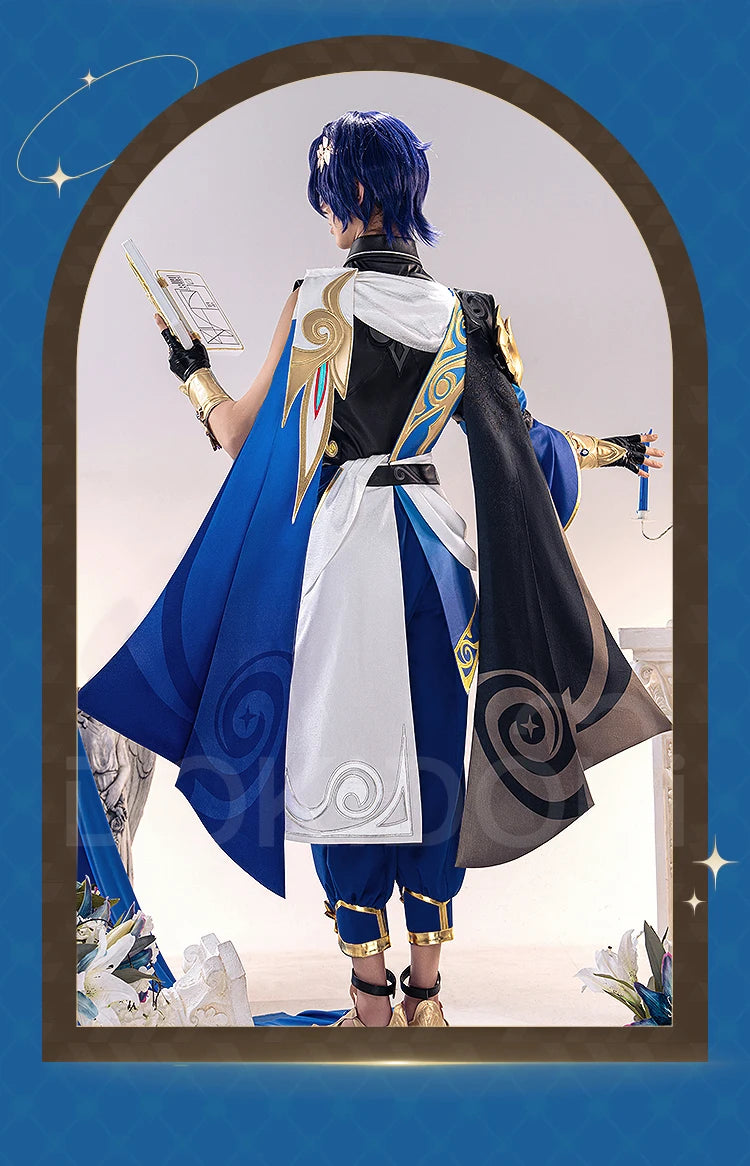 IN STOCK Dr. Ratio Cosplay Costume Game Honkai: Star Rail【S-3XL】DokiDoki-SR HSR Halloween Men Costume Veritas Ratio Plus Size