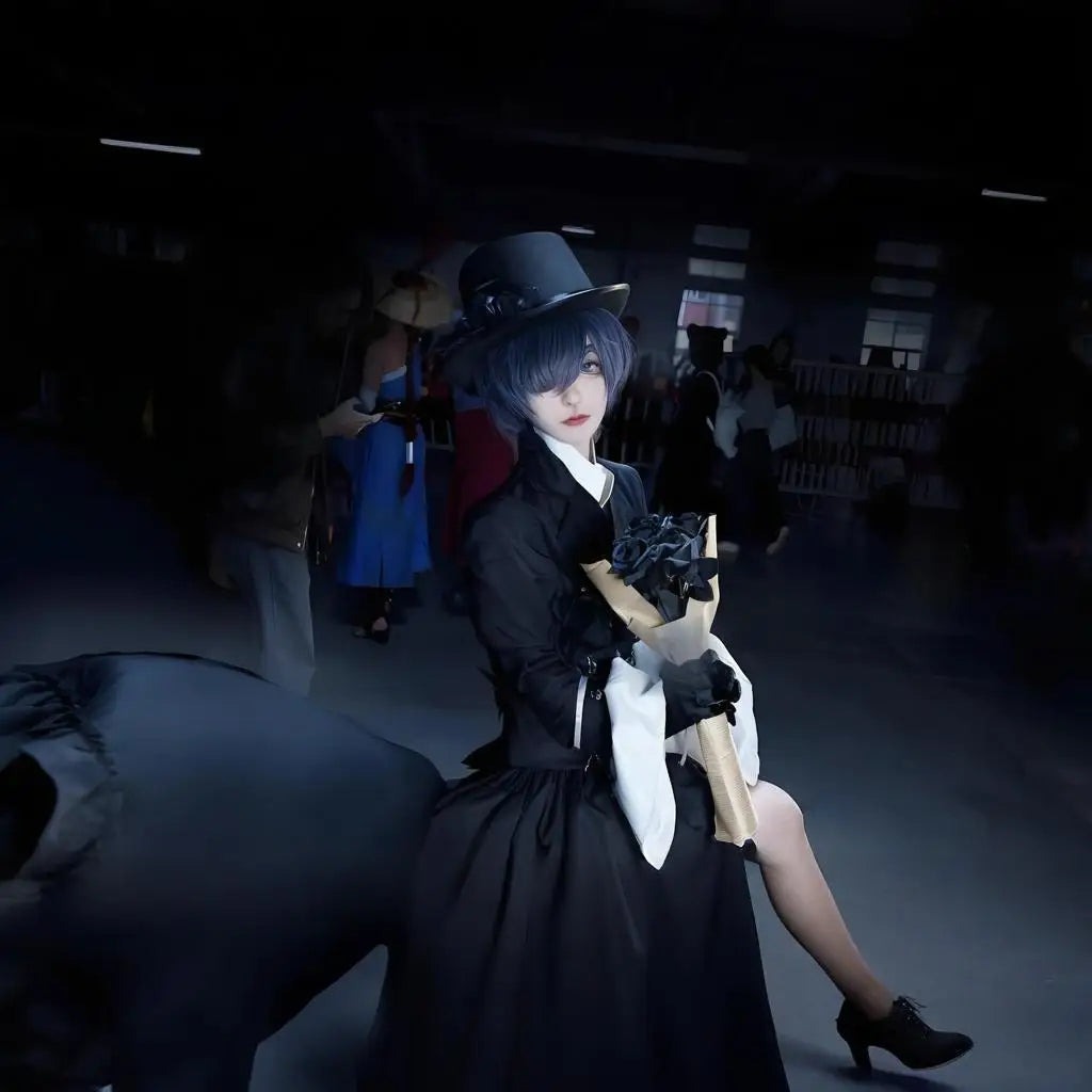 Black Butler Ciel Phantomhive Cosplay Costume Polyester Unisex Set