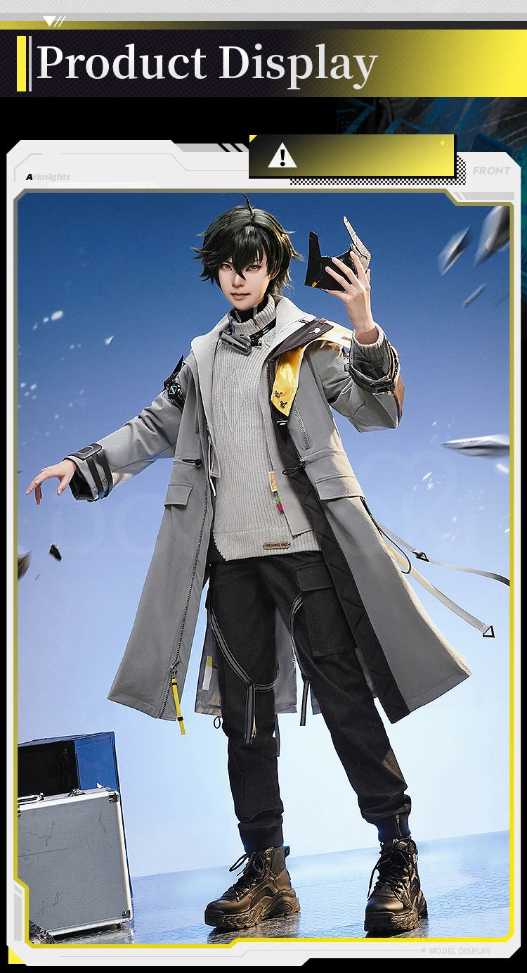 Endministrator A B Cosplay Costume Game Arknights DokiDoki-SR Men Endministrator Cosplay Mask Halloween