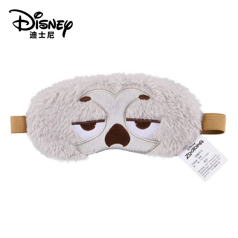 Disney Children's Plush Eye Mask Zootopia Cartoon Design Sleep Sunscreen Napping Mask for Students Cute And Crazy Gift