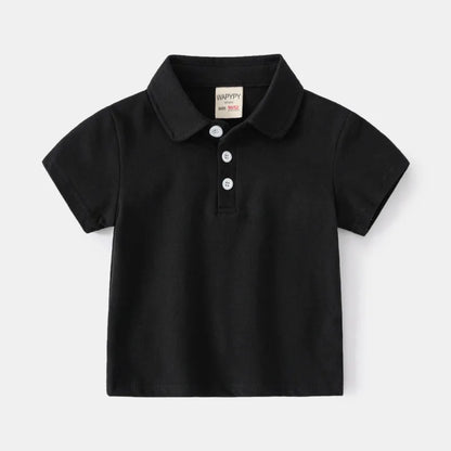 Boy Polo Shirts for Kids Toddler Age 0 to 1 2 3 4 5 6 7 Years 100% Cotton School Shirt Short Sleeves Car Casual Children Clothes