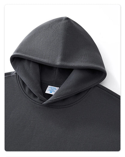 ZODF Fashion Winter Men 500gsm Fleece Hoodies Unisex Loose Fit Heavy Weight Thick Warm Hooded Pullovers Coats Streetwears HY0045