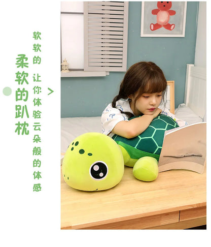 30-70cm Lovely Big Eyes Tortoise Plush Doll Toy Kawaii Soft Stuffed Animal Cushion Cartoon Small Sea Turtles Dolls for Kids Gift