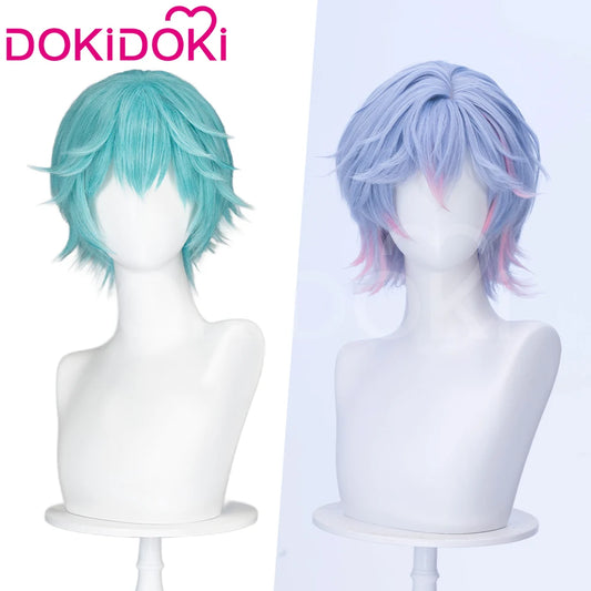 IN STOCK MIKUOO Mikuu Wig Game Cosplay DokiDoki Men 35cm Short Hair Rabbit Hole Men Ver Free Wig Cap