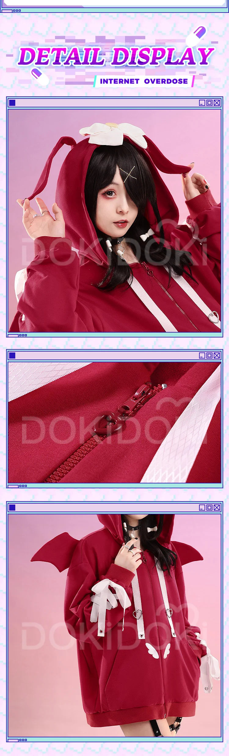 IN STOCK Ame chan Cospaly Costume Game Needy Streamer Overload Cosplay DokiDoki-SR Ame-chan Cospaly Women Causal Wear Costume