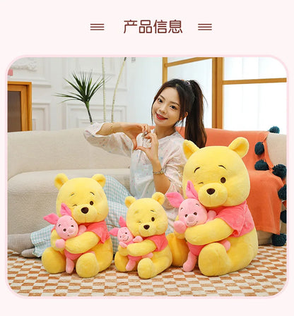 35/45/60cm Big Size Disney Winnie Anime Plush Stuffed Doll Room Decor Plushies Pillows Kawaii Ornaments Children's Holiday Gifts