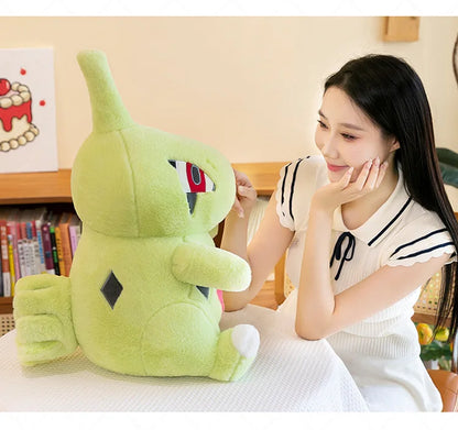 35/70cm Larvitar Pokemon Plush Toys Large Anime Doll Cute Pillow Giant Pokémon Plushie Tyranitar Stuffed Gift for Kids Christmas