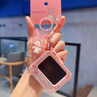 Genuine Sanrio Hello Kitty Kuromi Melody Pachacoo Cinnamoroll Hangyodon Gudetama Writ Boar Graffiti Toy Keychain Birthday Gift