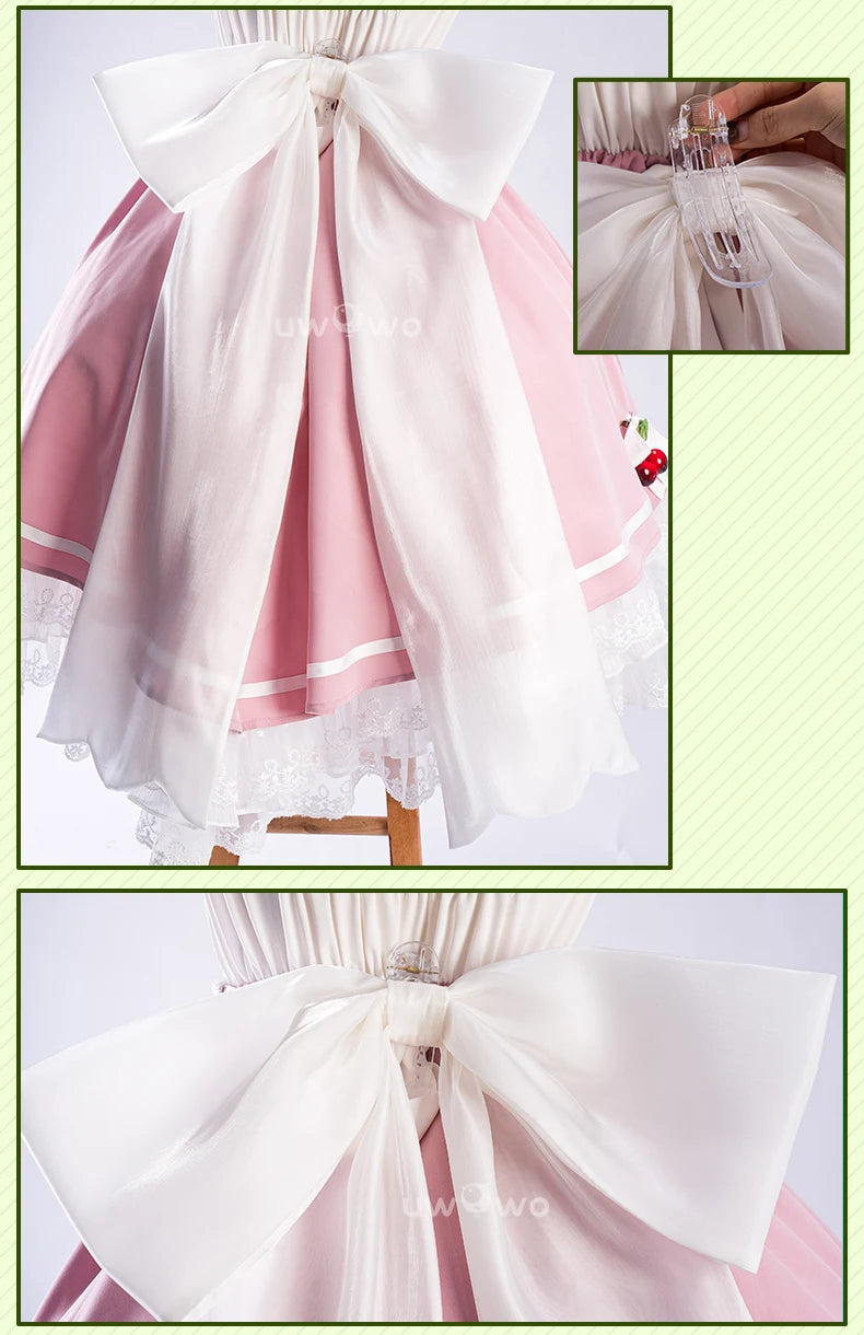 IN STOCK UWOWO Game Arknights Nightmare The Ferry Girl Cosplay Costume Pink Dress Halloween Costume
