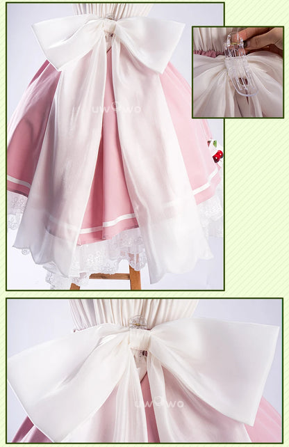 IN STOCK UWOWO Game Arknights Nightmare The Ferry Girl Cosplay Costume Pink Dress Halloween Costume