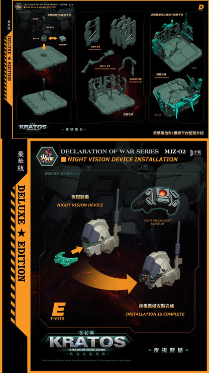 Bandai Fire General Kratos Mecha Model 1/100 ABS