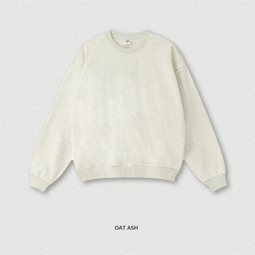 ZODF Fashion Autumn Men Solid 360gsm Sweatshirt Unisex Solid Loose Sport O Neck Pullovers Brand Clothes HY0938