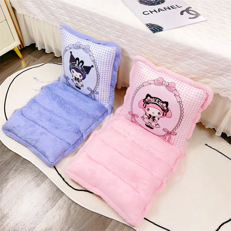 Sanrio Lovely One-piece Seat Cushion Kuromi My Melody Kawaii Japanese Style Sitting Cushion Chair Comfortable Home Decor Girl