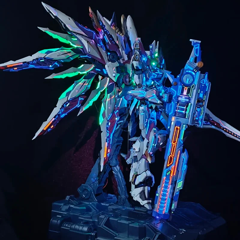 1/72 Sky Defender Model Kit with Pom Material Full-Color Manual Self-Developed Light and Control App High Precision