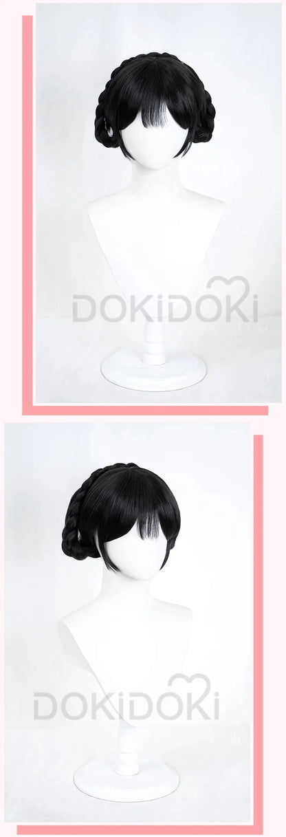 IN STOCK Wednesdayy Agnes Enidd Morticiaa Wig Anime DokiDoki Women Halloween Cosplay Long Hair High Heat Resistant Free Wig Cap