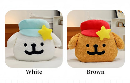 65cm Big Size Maltese Line Hat Dog Cartoon Anime Plush Stuffed Doll Toy Cute Room Bolster Sleeping Pillow Plushies Holiday Gifts