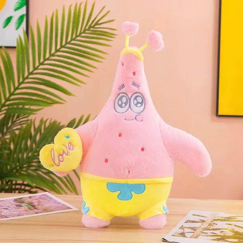 45-100CM SpongeBob SquarePants Patrick Star Doll Anime Cartoon Plush Toy Soft Cute Stuffed Collection Children's Birthday Gift